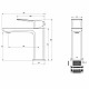 Смеситель для раковины WONZON & WOGHAND DIAMOND, Брашированный никель (WW-88139011-BN)
