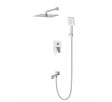 Душевая система встраиваемая WONZON & WOGHAND FLEX, Брашированный никель (WW-88939072-BN)