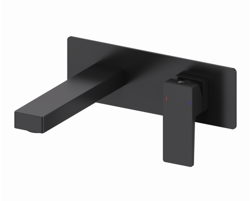 Смеситель для раковины встраиваемый WONZON & WOGHAND CUBE 2.0, Черный матовый (WW-88869068-MB)