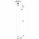 Потолочная трубка 22*300мм WONZON & WOGHAND, Брашированный никель (WW-SA07-30-BN)