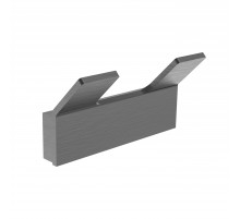 Двойной крючок для ванной WONZON & WOGHAND LOTTE, Темный графит (WW-8325-BGM)