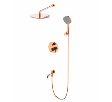 Душевая система встраиваемая WONZON & WOGHAND TOR, Розовое золото (WW-88939073-RG)