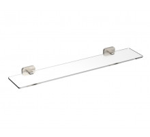 Стеклянная полка для ванной WONZON & WOGHAND GRAFFITY, Брашированный никель (WW-9327-BN)