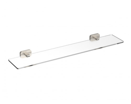 Стеклянная полка для ванной WONZON & WOGHAND GRAFFITY, Брашированный никель (WW-9327-BN)