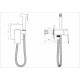 Смеситель с гигиеническим душем встраиваемый WONZON & WOGHAND DIAMOND, Брашированный никель (WW-88829011-BN)