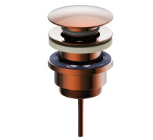 Донный клапан для раковины WONZON & WOGHAND, Розовое золото (WW-88SS07-RG)