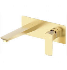 Смеситель для раковины встраиваемый WONZON & WOGHAND, Брашированное золото (WW-88869031-BG)