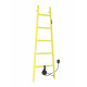 Полотенцесушитель-лесенка напольный WONZON & WOGHAND ROTENBURG, желтый глянцевый (WW-PR207-CGY)