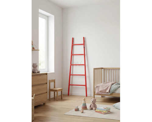 Полотенцесушитель-лесенка напольный WONZON & WOGHAND ROTENBURG, красный глянцевый (WW-PR207-CGR)