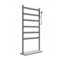 Полотенцесушитель электрический напольный WONZON & WOGHAND, Темный графит (WW-A406-GM)