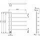 Полотенцесушитель электрический WONZON & WOGHAND, Темный графит (WW-AL345-GM)