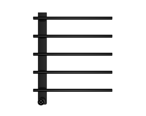 Полотенцесушитель электрический WONZON & WOGHAND, Черный матовый (WW-AL345-MB)