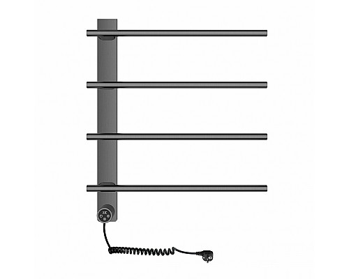 Полотенцесушитель электрический WONZON & WOGHAND, Темный графит (WW-AL344-GM)
