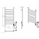 Заказать Полотенцесушитель электрический WONZON & WOGHAND, Темный графит (WW-AL409-GM) в магазине сантехники Santeh-Crystal.ru