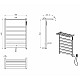 Полотенцесушитель электрический WONZON & WOGHAND, Темный графит (WW-A1026-GM)