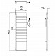 Полотенцесушитель электрический WONZON & WOGHAND, Брашированный никель (WW-A204-BR)