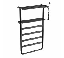 Полотенцесушитель электрический WONZON & WOGHAND, Черный матовый (WW-A208-MB)