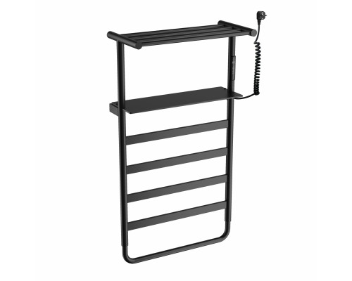 Полотенцесушитель электрический WONZON & WOGHAND, Черный матовый (WW-A208-MB)