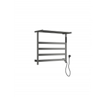Полотенцесушитель электрический с полкой WONZON & WOGHAND, Темный графит (WW-A402-GM)