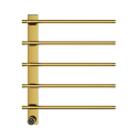 Полотенцесушитель электрический WONZON & WOGHAND, Брашированное золото (WW-AL345-BG)