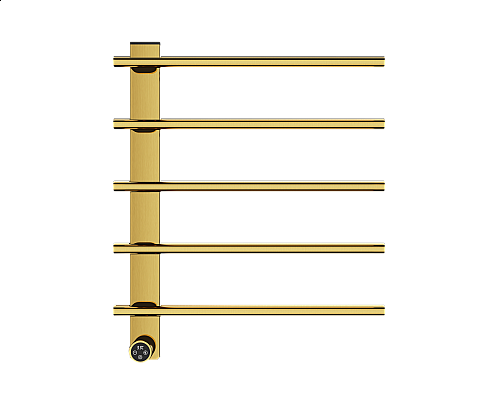 Полотенцесушитель электрический WONZON & WOGHAND, Брашированное золото (WW-AL345-BG)
