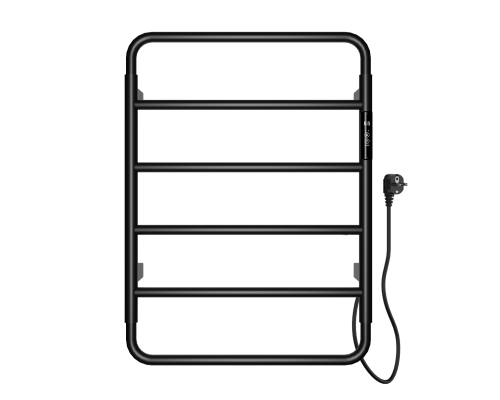 Полотенцесушитель электрический WONZON & WOGHAND, Черный матовый (WW-AL201-MB)