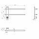 Полотенцесушитель электрический WONZON & WOGHAND, Брашированное золото (WW-AL342-BG)