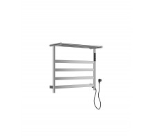 Полотенцесушитель электрический с полкой WONZON & WOGHAND, Брашированный никель (WW-A402-BR)