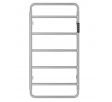 Полотенцесушитель электрический WONZON & WOGHAND, Брашированный никель (WW-AL202-BR)