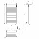 Полотенцесушитель электрический WONZON & WOGHAND, Брашированное золото (WW-1029-BG)