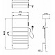 Полотенцесушитель электрический WONZON & WOGHAND, Темный графит (WW-A208-GM)