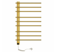 Полотенцесушитель электрический WONZON & WOGHAND, Брашированное золото (WW-AL349-BG)