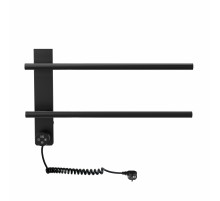 Полотенцесушитель электрический WONZON & WOGHAND, Черный матовый (WW-AL342-MB)