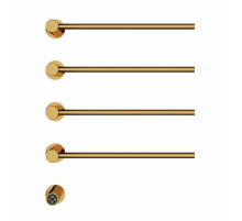 Полотенцесушитель электрический встраиваемый WONZON & WOGHAND, Брашированное золото (WW-AL314-BG)