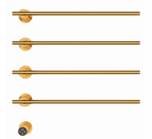 Полотенцесушитель электрический встраиваемый WONZON & WOGHAND, Брашированное золото (WW-A364-BG)