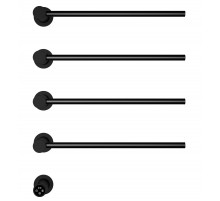 Полотенцесушитель электрический встраиваемый WONZON & WOGHAND, Черный матовый (WW-AL314-MB)