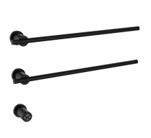 Полотенцесушитель электрический встраиваемый WONZON & WOGHAND, Черный матовый (WW-A362-MB)