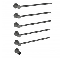 Полотенцесушитель электрический встраиваемый WONZON & WOGHAND, Темный графит (WW-A355-GM)