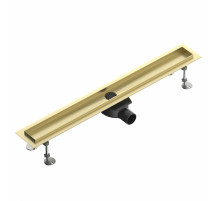 Душевой трап-лоток 80 см WONZON & WOGHAND, Брашированное золото (WW-651800T-BG)