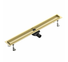 Душевой трап-лоток 90 см WONZON & WOGHAND, Брашированное золото (WW-651900T-BG)