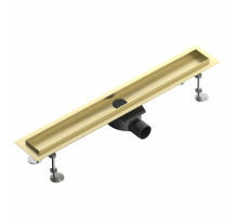 Душевой трап-лоток 70 см WONZON & WOGHAND, Брашированное золото (WW-651700T-BG)