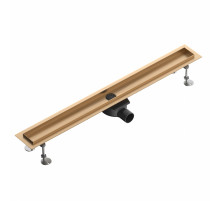 Душевой трап-лоток 90 см WONZON & WOGHAND, Брашированное розовое золото (WW-651900T-BRG)