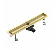 Душевой трап-лоток 60 см WONZON & WOGHAND, Брашированное золото (WW-651600T-BG)