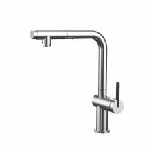 Смеситель для кухни с выдвижным изливом и подключением фильтра WONZON & WOGHAND, Брашированный никель (WW-8020294-BN)