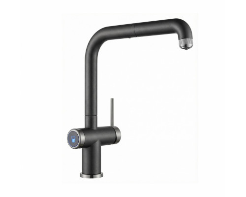 Смеситель для кухни c подключением фильтра WONZON & WOGHAND, Темный графит (WW-8020230-BGM)