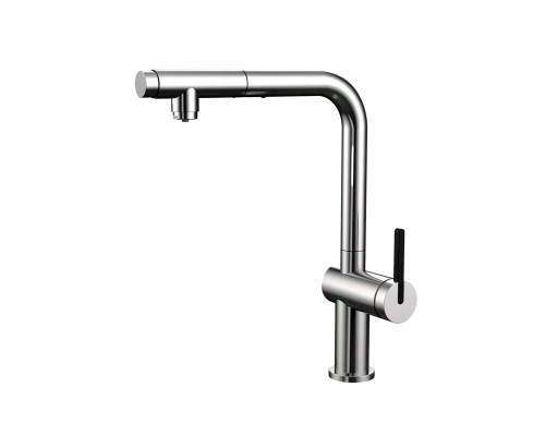 Смеситель для кухни с выдвижным изливом и подключением фильтра WONZON & WOGHAND, Хром (WW-8020294-CR)