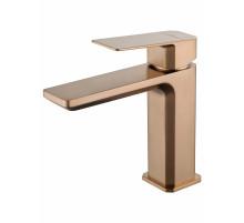 Смеситель для раковины WONZON & WOGHAND DIAMOND, Брашированное розовое золото (WW-88139011-BRG)