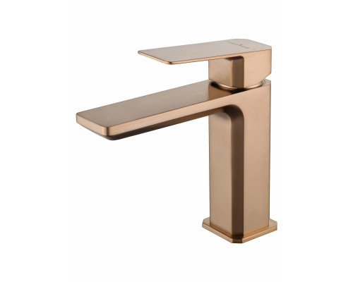 Смеситель для раковины WONZON & WOGHAND DIAMOND, Брашированное розовое золото (WW-88139011-BRG)