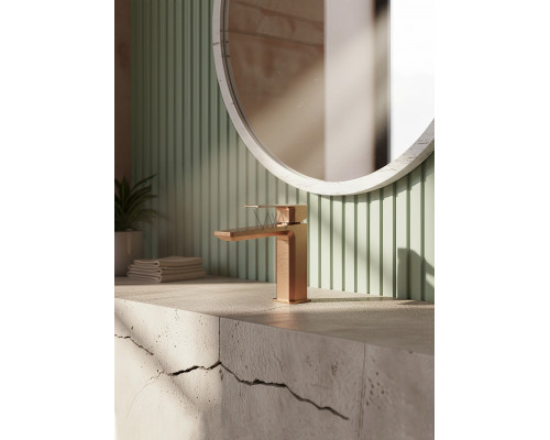 Смеситель для раковины WONZON & WOGHAND DIAMOND, Брашированное розовое золото (WW-88139011-BRG)