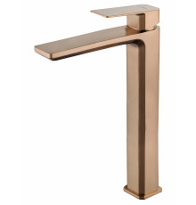 Смеситель для раковины высокий WONZON & WOGHAND DIAMOND, Брашированное розовое золото (WW-88239011-BRG)